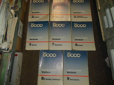 1970s 1980s Saab 9000 Combustible Inyección Workbook Servicio Manual 8 Vol Juego - Imagen 1 de 3