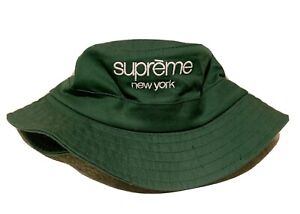 Supreme New York Bucket Hat Size S/M Green Crusher NEW UNUSED AUTHENTIC GRAIL