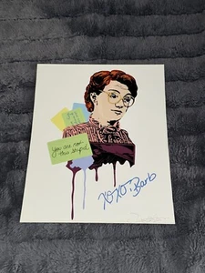 Stranger Things Barb Lithograph* Artist Signed & Framed Artwork* Rare Look! - Picture 1 of 9
