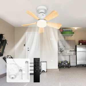 Ventilatore Da Soffitto Con Luce E Telecomando,Led Dimmerabile Lampadario Con Ve - Foto 1 di 11