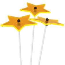 Cazador-del-sol Suncatcher MINI STAR Yellow 3 sun catchers glows in the dark