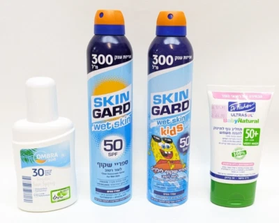 Skin Gard SPF50 Clear Sunscreen Spray Dr.Fisher Sun Spray Mixed Pack of 4 - Image 1 of 4