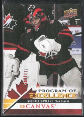 2020-21 Upper Deck Michael DiPietro Program Of Excellence UD Canvas C261 Canada - Image 1 of 3