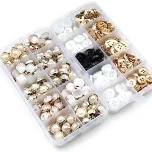 Botones de camisa de 12 mm para abrigo de punto botón de caña de perla 100 piezas accesorios de costura - Imagen 1 de 17