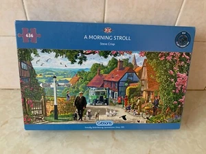 Gibsons 636 Jigsaw Puzzle "A Morning Stroll" COMPLETE - Picture 1 of 2