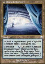 Italian Cephalid Coliseum ~ Moderately Played Odyssey Foreign MTG Magic Ultimate