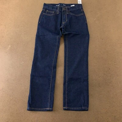 Old Navy Boys Size 8 Dark Wash Denim Skinny Non-Stretch Straight Leg Jeans NWT - Image 1 of 4