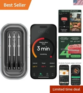 Termómetro Inalámbrico para Carne Acero Inoxidable Digital Barbacoa Parrilla Horno Monitor Remoto... - Imagen 1 de 12
