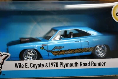 Jada Looney Tunes 1970 Plymouth Road Runner 1:24 с Wile E Coyote Blue - Изображение 1 из 4