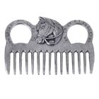 Pet Combs Metal Rounded Teeth Mane Comb Safe Grooming Removes Tangles for Tails