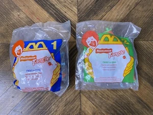 New 1996 McDonald’s Happy Meal Toy Lot - Nickelodeon Tangle Twist-A-Zoid - 2 Pcs - Picture 1 of 6