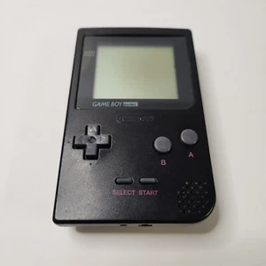 Nintendo Game Boy Pocket MGB-001 Black Handheld System Screen Lines - Picture 1 of 6