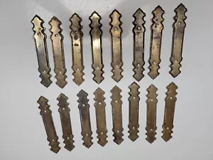 16 Vintage Messing Möbel Hardware Rückenplatte Zug Rosette 3" Mitte - Bild 1 von 9