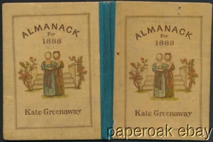 Original Kate Greenaway's Almanack For 1888 George Routledge & Sons - Picture 1 of 3