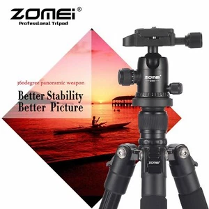 ZOMEI Q555 Portable Aluminium Travel Tripod&BallHead for Canon Nikon DSLR Camera - Picture 1 of 8