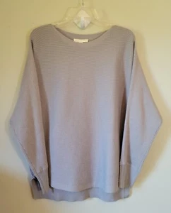 New Chelsea & Violet Soft Sweater Size Medium Gray Pullover Wool Blend NWT $88 - Picture 1 of 6