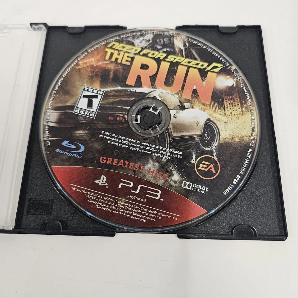 Need for Speed The Run Greatest Hits Edition PS3 (Sony PlayStation 3) Disc Only - Image 1 of 1