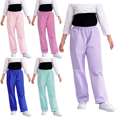 Kids Girls Sweatpants Sports Trousers Waterproof Pants Hiking Workout Camping - Image 1 of 4