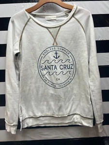 Women "Ocean Drive" Santa Cruz beige pullover long top. size Sm. P.O. - Picture 1 of 2