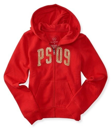 NUEVO CON ETIQUETAS AEROPSOTALE P.S. SUDADERA CON CAPUCHA Y CREMALLERA NIÑOS NIÑAS TALLA 10 Foto 1 de 1