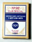 Aga No. 92 Club Special Medicare Option Playing Cards Free Shipping