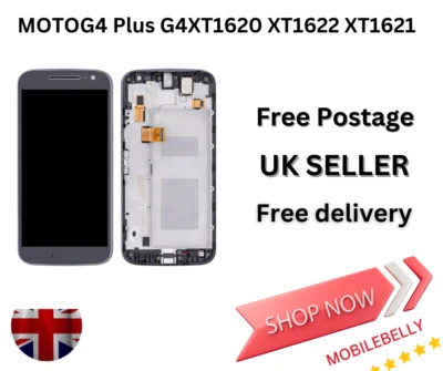 Motorola Moto G4 XT1620 LCD Pantalla Táctil Digitalizador Pantalla con Marco-Vendedor del Reino Unido Foto 1 de 3