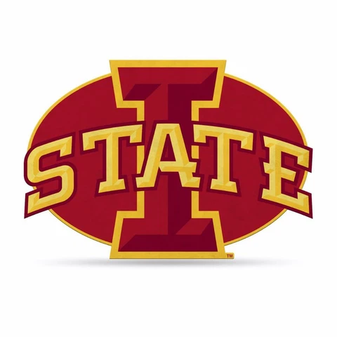 Iowa State Cyclones 18"x18" Logo Design Felt Pennant [NEW] Sign Banner Wall Cave Cover