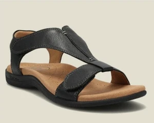 Sandalias planas de gladiador para mujer verano T-Strap Tanga dedo abierto cómodos zapatos de playa - Imagen 1 de 13