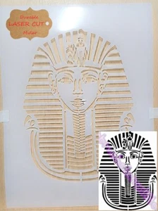 Egyptian Stencil King Tutankhamun Airbrush art stencil Artist king tut template - Bild 1 von 4
