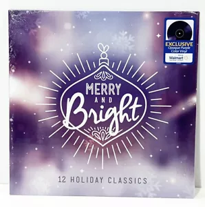 Merry And Bright 12 Holiday Classics Christmas Ltd Purple Vinyl LP Norah Jones - Picture 1 of 5