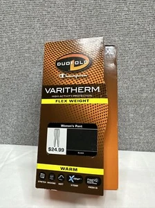 Duofold Women's Warm Pant XL Champion Varitherm Flex Weight Black NWT - Picture 1 of 3