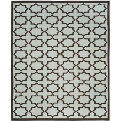 SAFAVIEH Dhurries DHU549A Handwoven Light Blue Rug - Image 1 of 4