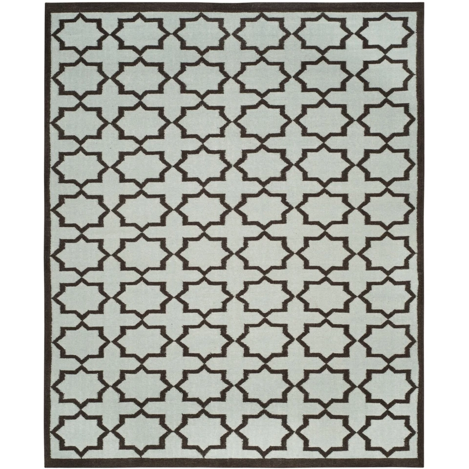 Safavieh Flat weave Light Blue Wool Area Rug 9' ' - DHU549A-9