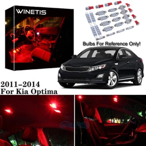 9x Kit de paquete de luces LED rojas para Kia Optima 2011-2014 + herramienta gratuita - Imagen 1 de 12