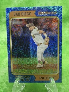 Fernando Tatis Jr - Blue Sparkle Refractor - 2023 Topps Heritage #24 SD Padres - Picture 1 of 11