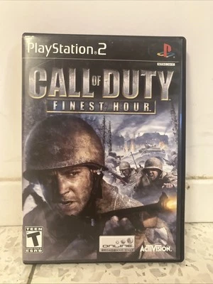 Call of Duty: Finest Hour (Sony PlayStation 2, 2004), Game, Box, and Manual - Image 1 of 4