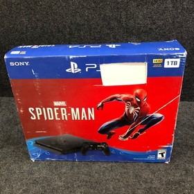 SONY PlayStation 4 Slim 1TB Game Console Spider-Man Bundle PS4, Jet Black