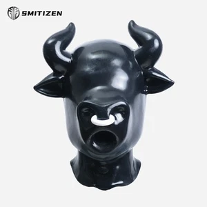 Smitizen Silicone Bull Drone Hood Glossy Mask Monster Headwear for Party Cosplay - Picture 1 of 11