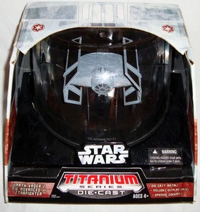 Star Wars Die-Cast Titanium Darth Vader's TIE Vehicle MIB Micro Machines Toy - Picture 1 of 2