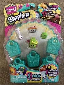Shopkins Stagione 3 Minifigures Confezione da 5 Sigillate NUOVE Shopkins Nascoste Borsa Interna Queen - Foto 1 di 2