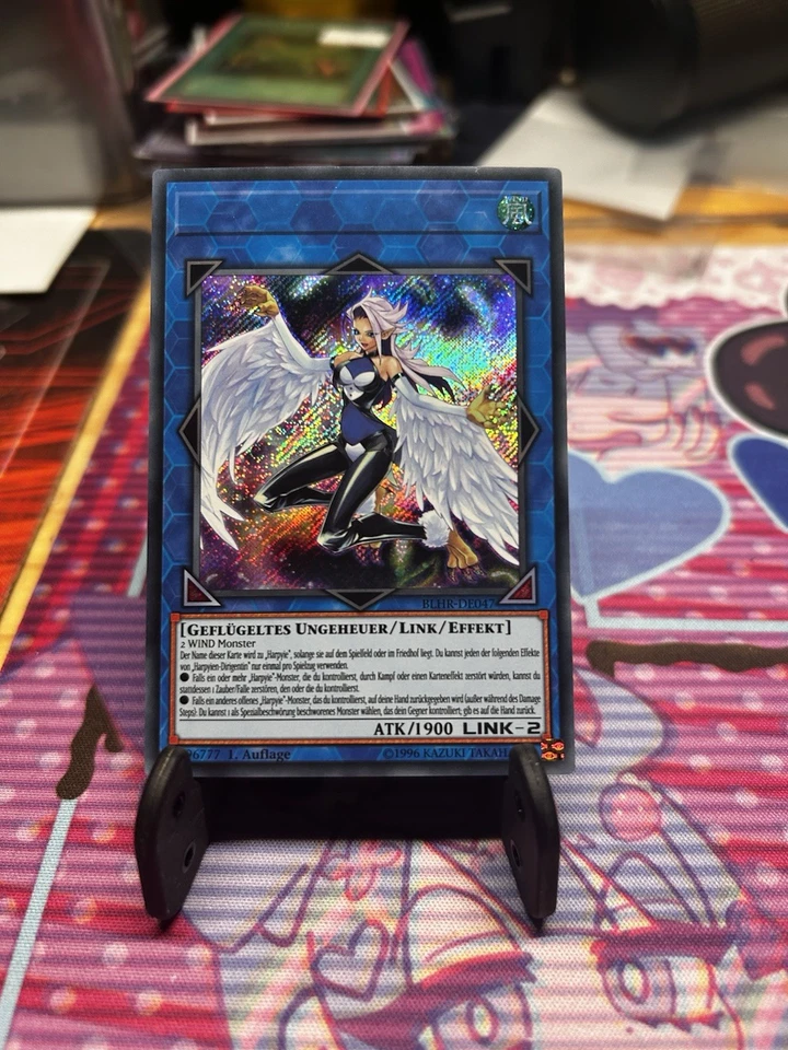 Yugioh Harpie Conductor BLHR-DE047 German Secret No Name No Imprint Misprint - Image 1 of 1