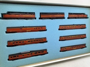 Con-Cor N Scale GM&O ALTON ROUTE & REBEL set 3 PA Locos & 6 Passenger Cars - Picture 1 of 12