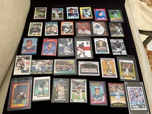 Atlanta Braves lot of 31  Vintage Chipper Jones,Hank Aaron, Acuna, checklist NM - Picture 1 of 15