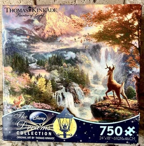 Disney Thomas Kinkade Puzzle Dreams Collection 750 Piece Bambi's First Year NEW - Picture 1 of 8
