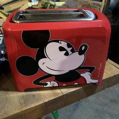 Disney-Mickey Mouse Tostadora 2 Rebanadas Hojas Mickey Mouse Impresión de Tostadas Probado. Foto 1 de 4