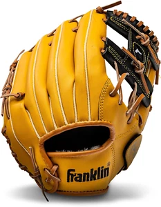 Franklin Sports Baseball + Softball Gloves - Field Master Adult + Youth Baseball - Picture 1 of 8