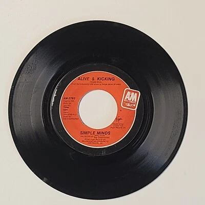 SIMPLE MINDS ALVIE & KICKING/UP ON THE CATWALK (VG+) AM-2783 45 RECORD - Image 1 of 2