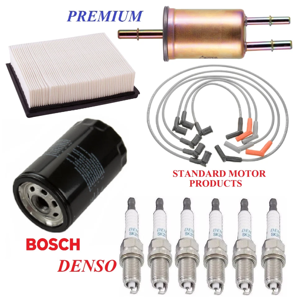 Tune Up Kit Filters Wire Spark Plugs For FORD RANGER V6 3.0L 2004-2008 - Image 1 of 1