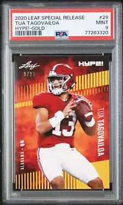 PSA 9 MINT Tua Tagovailoa 2020 Leaf Hype #29 Rookie Card Gold #9/25 - Picture 1 of 1