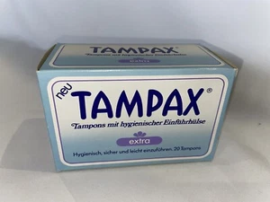 TAMPAX - Vintage Packung Tampons - Sammlerstück (nicht mehr verwendbar !) 80er - Bild 1 von 7
